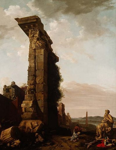 Capriccio View of a Mediterranean Port by Bartholomeus Breenbergh